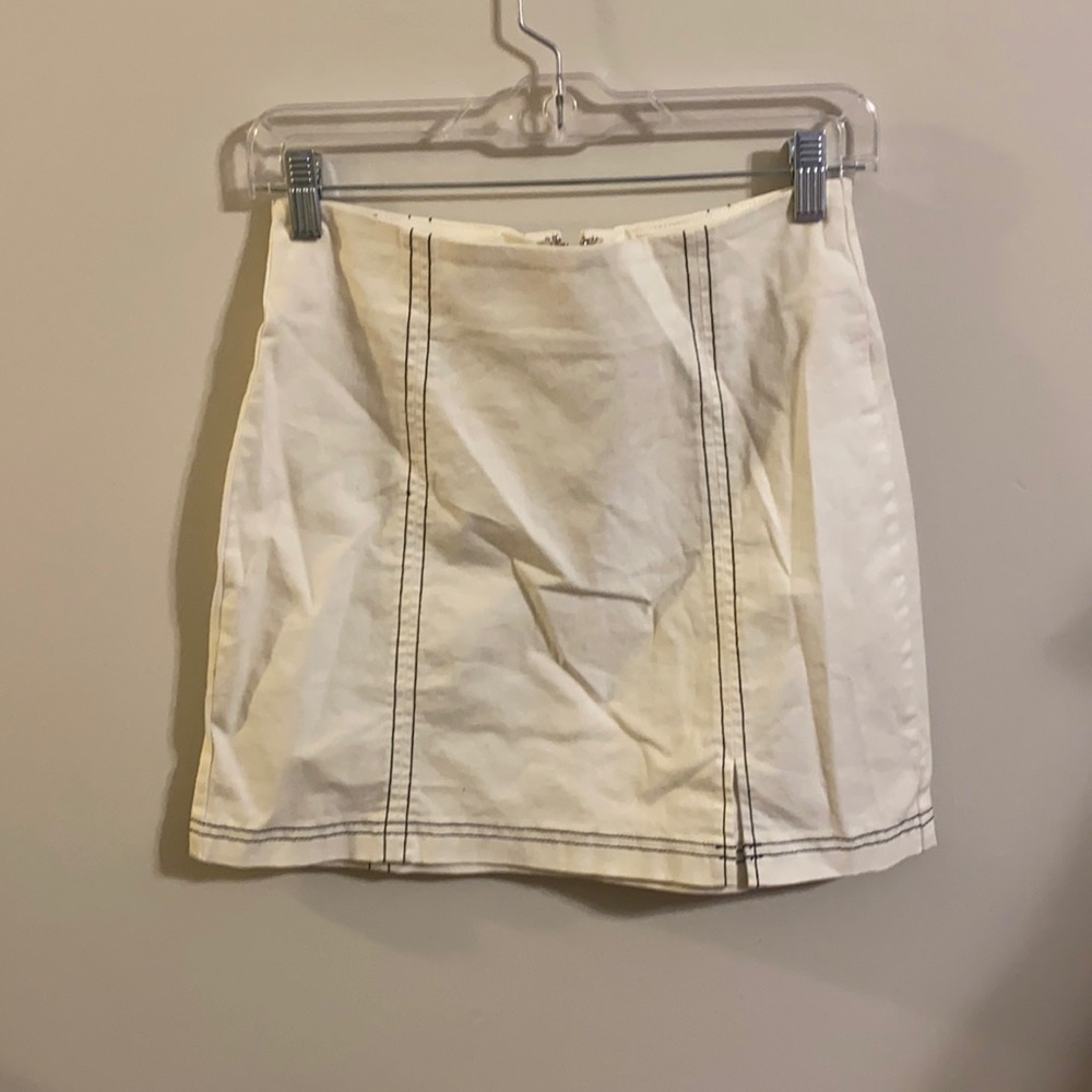 white skirt